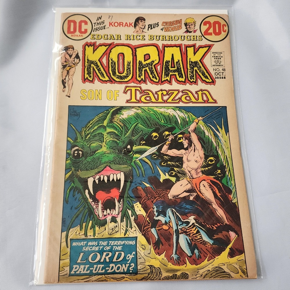 Korak Son of Tarzan‎ DC Comics  #48 Edgar Rice Burroughs October 1972 Vintage